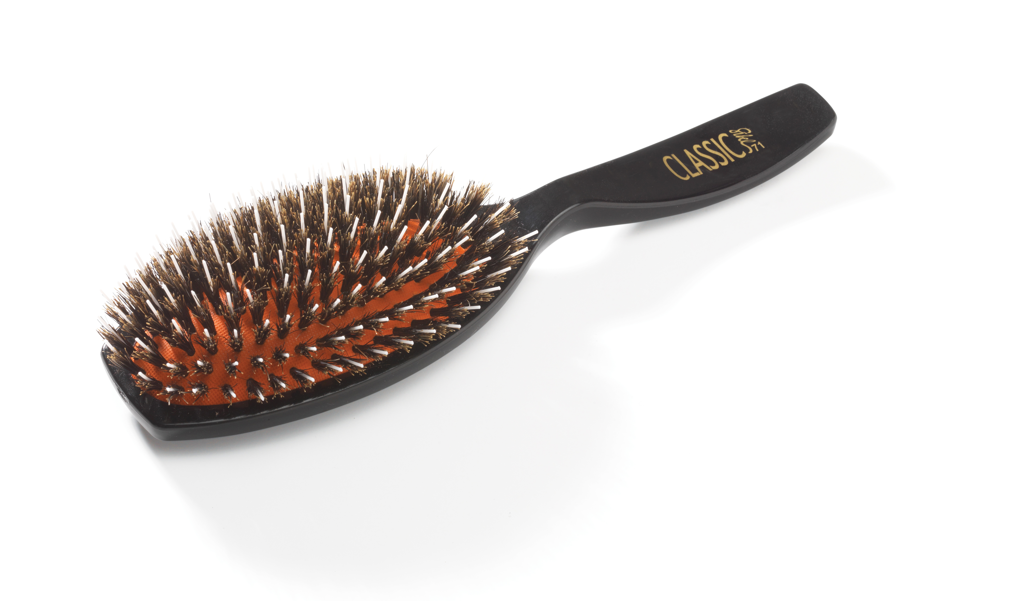 Brosse Plate classique 71 Ovale Pneumatique Noire