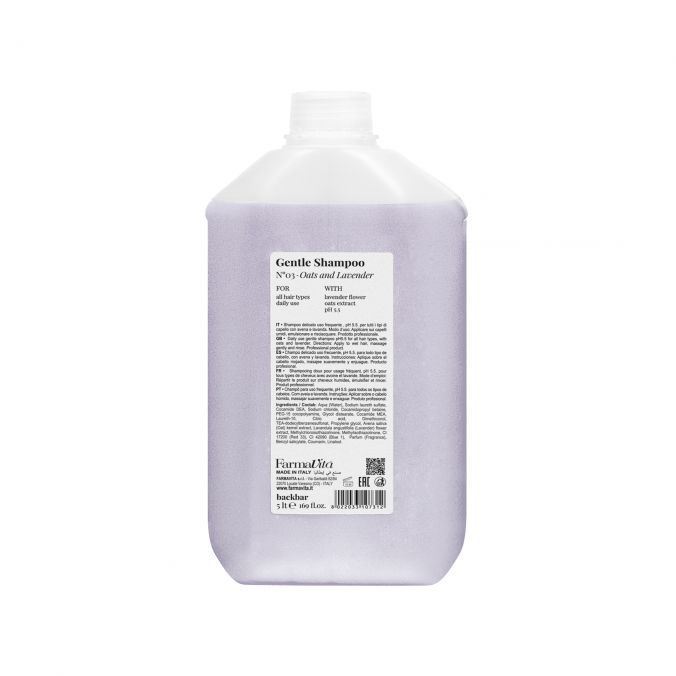 Back Bar Gentle Shampoo Oats & Lavender 5L