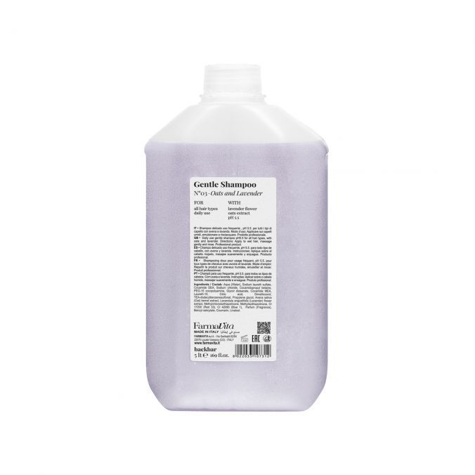 Back Bar Gentle Shampoo Oats & Lavender 5L