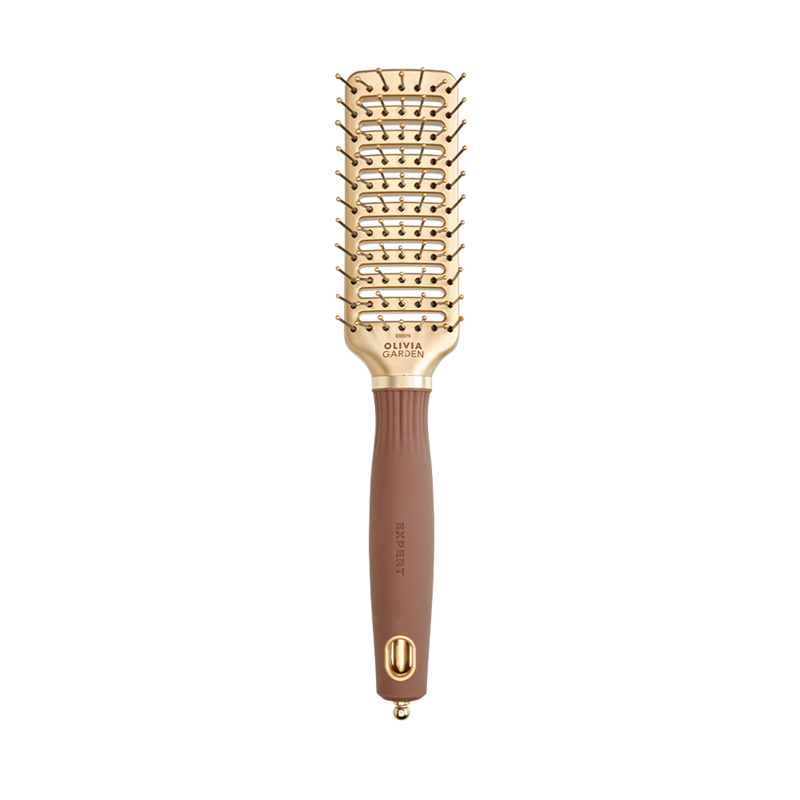 EXPERT STYLE VENT Nylon Bristles Gold&Brown