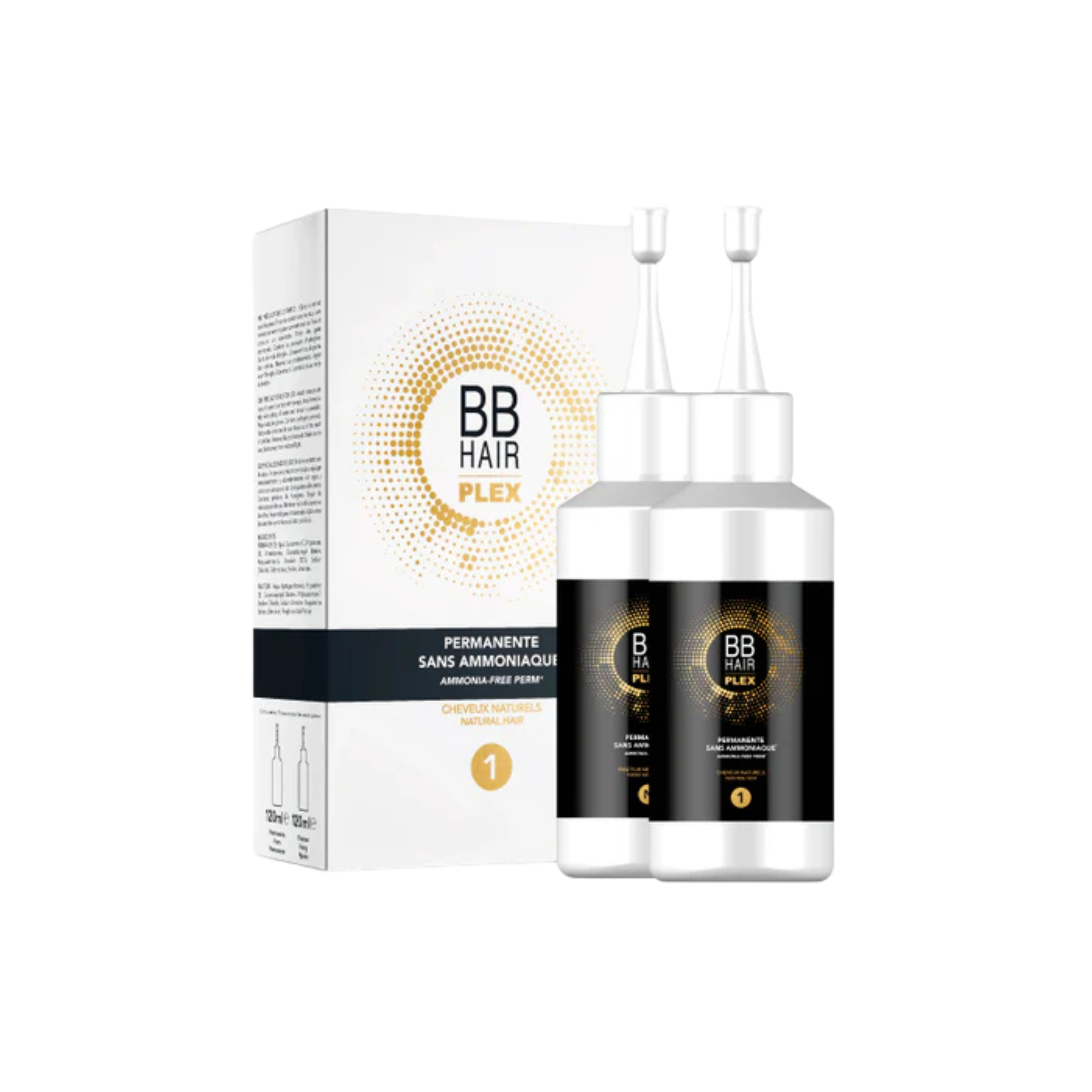 Permanente sans ammoniaque BBHair Plex - Kit n°1 Chev. Naturels