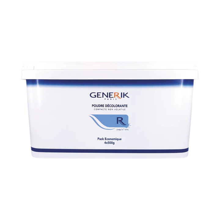 Poudre Décolorante bleue-7 tons-Pack économique de 4 sachets  500gr