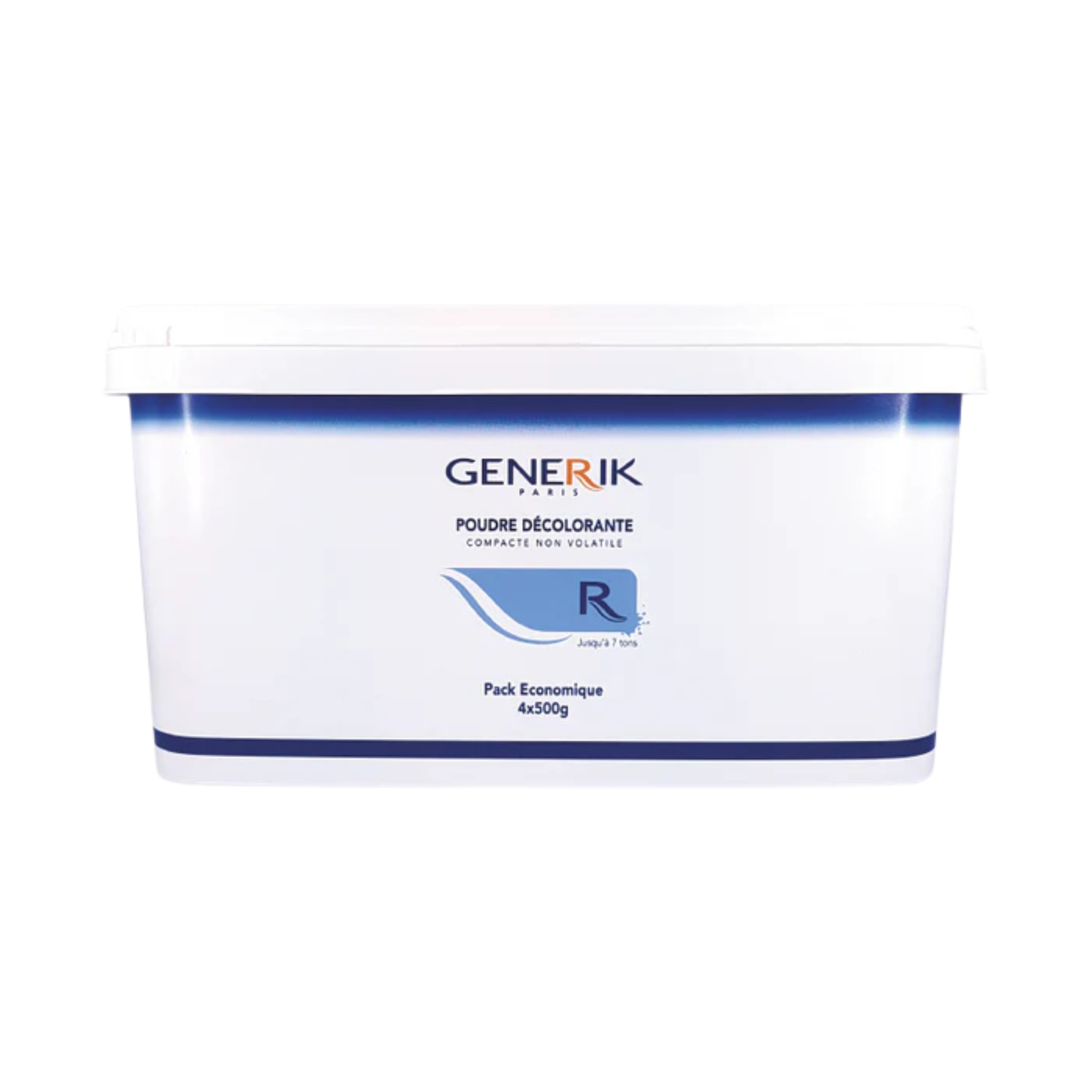 Poudre Décolorante bleue-7 tons-Pack économique de 4 sachets  500gr