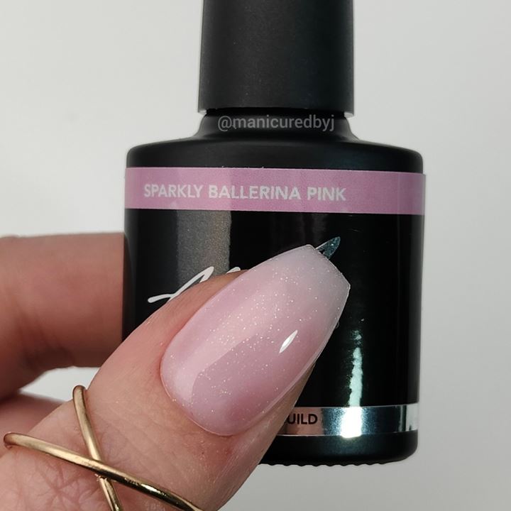 Rubber Base & Build SPARKLY BALLERINA PINK 7.5ml (Sparkly)