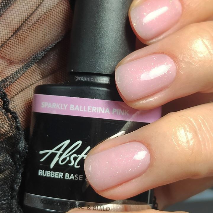 Rubber Base & Build SPARKLY BALLERINA PINK 7.5ml (Sparkly)