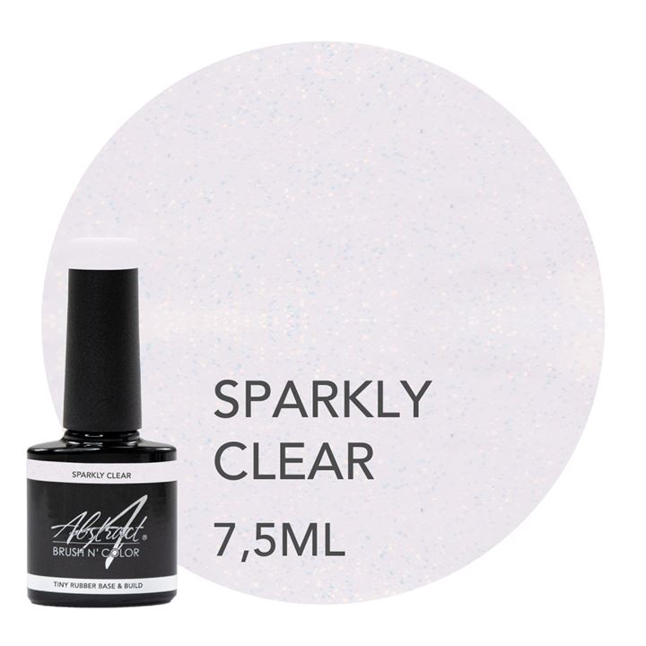 Rubber Base & Build SPARKLY CLEAR 7.5ml (Sparkly)
