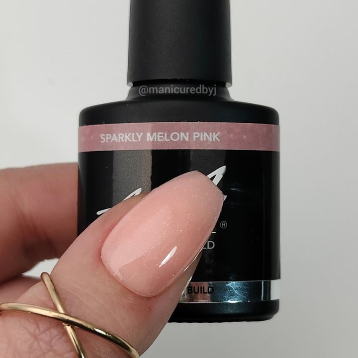 Rubber Base & Build SPARKLY MELON PINK 7.5ml (Sparkly)