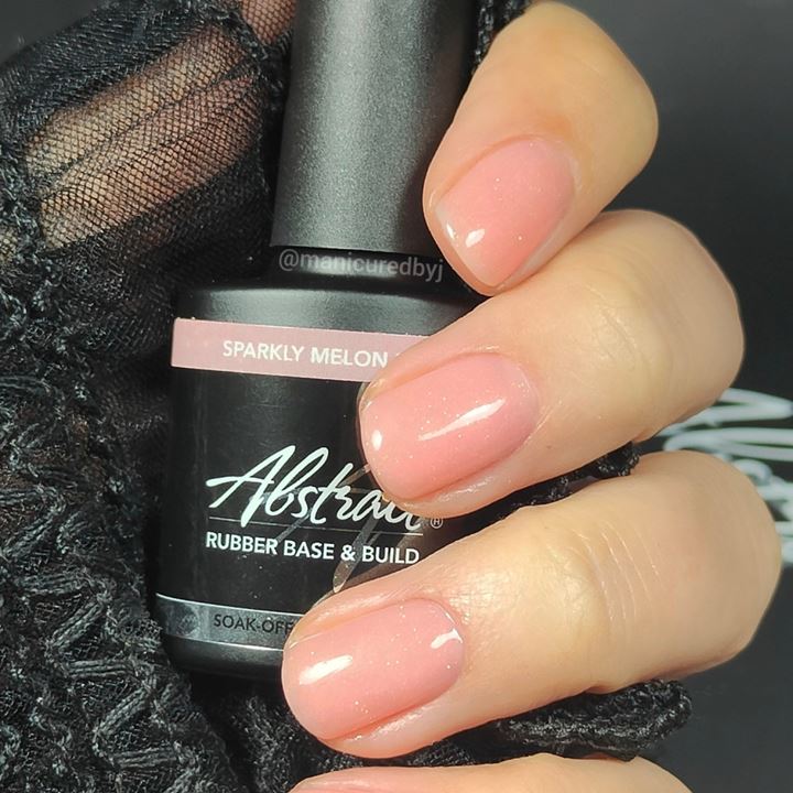 Rubber Base & Build SPARKLY MELON PINK 7.5ml (Sparkly)