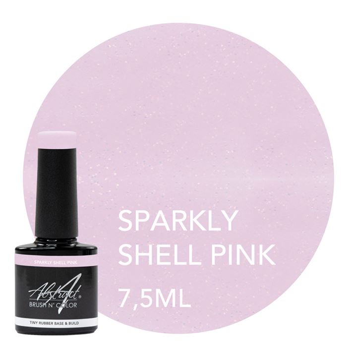 Rubber Base & Build SPARKLY SHELL PINK 7.5ml (Sparkly)