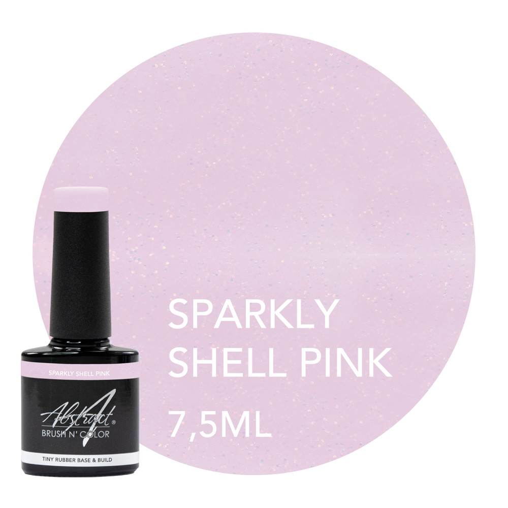 Rubber Base & Build SPARKLY SHELL PINK 7.5ml (Sparkly)