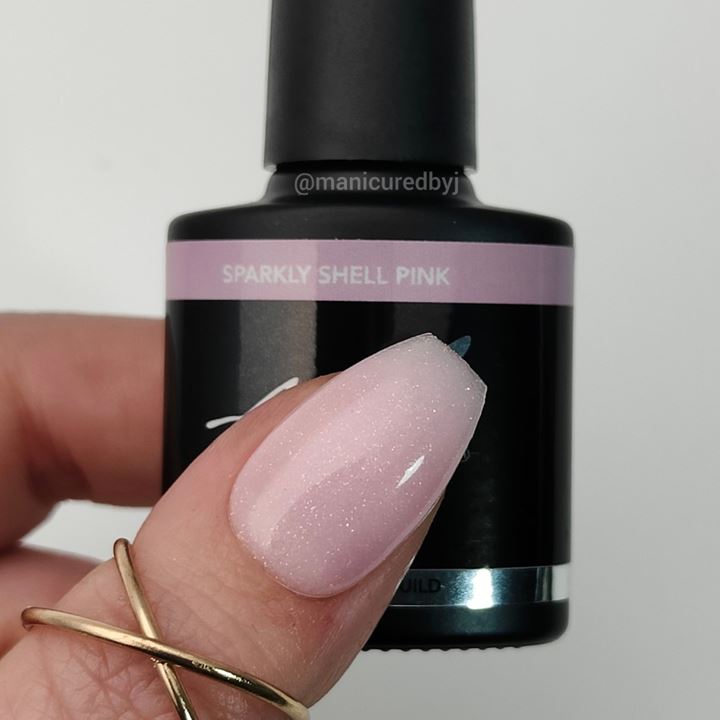 Rubber Base & Build SPARKLY SHELL PINK 7.5ml (Sparkly)