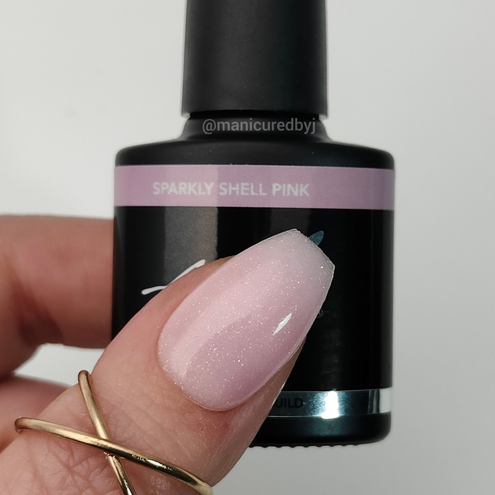 Rubber Base & Build SPARKLY SHELL PINK 7.5ml (Sparkly)