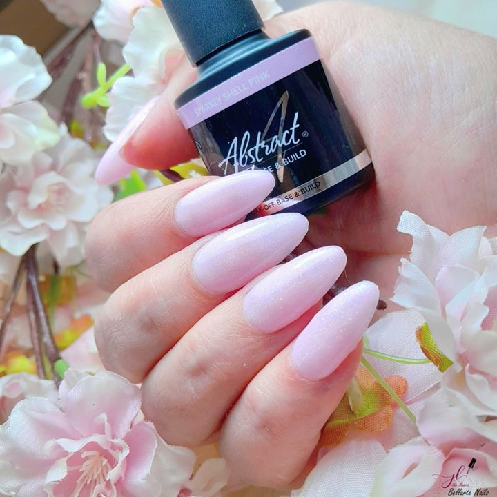 Rubber Base & Build SPARKLY SHELL PINK 7.5ml (Sparkly)