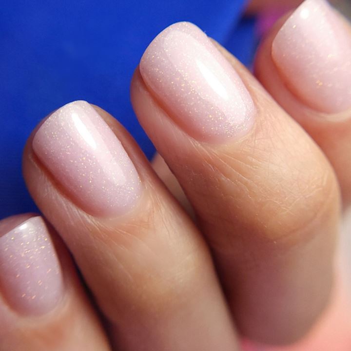 Rubber Base & Build SPARKLY SHELL PINK 7.5ml (Sparkly)