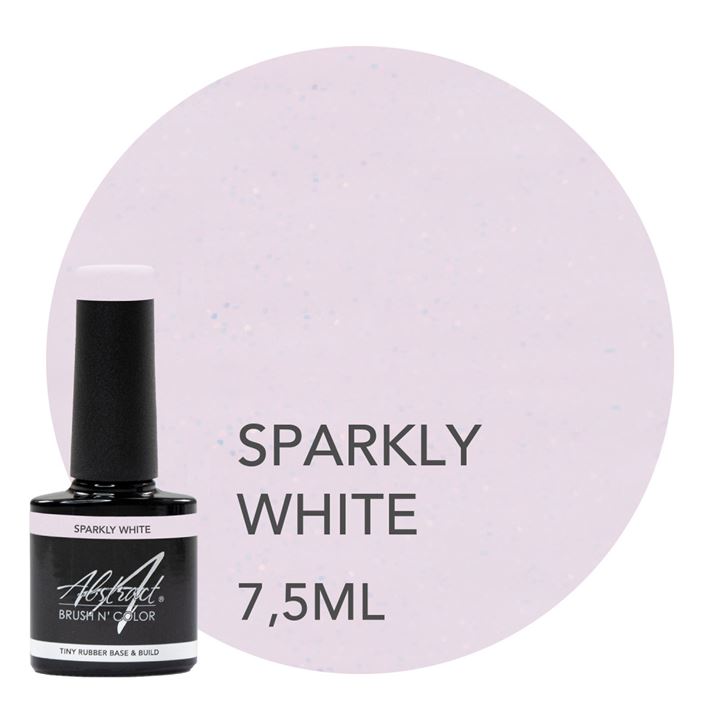 Rubber Base & Build SPARKLY WHITE 7.5ml (Sparkly)