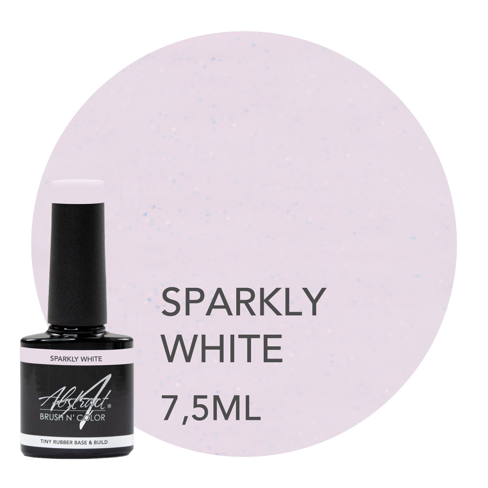 Rubber Base & Build SPARKLY WHITE 7.5ml (Sparkly)