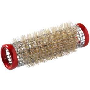 Bigoudis métallique rouge 18mm 12pcs