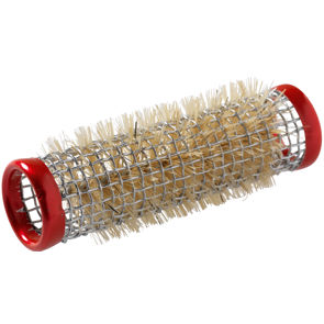 Bigoudis métallique rouge 18mm 12pcs