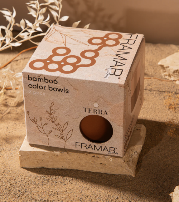 Terra Bol de coloration en fibre de Bamboo Neutrals X2