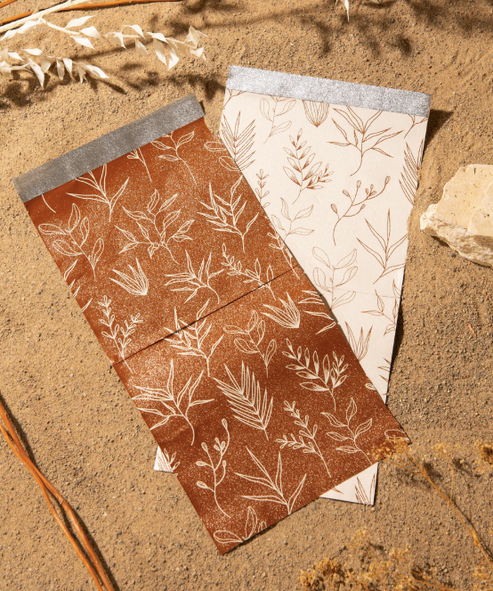 Terra Pop Up Feuilles Aluminium x500