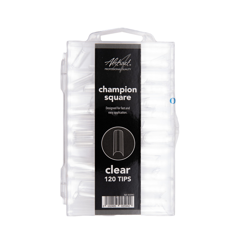 NEW CHAMPION SQUARE CLEAR Tips (120pcs/boîte)