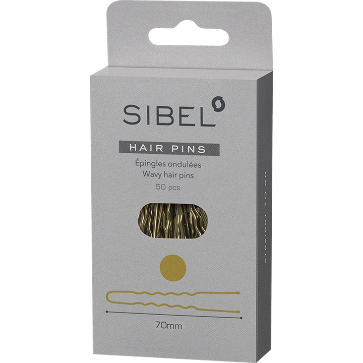 Épingles En Métal Ondulées 70mm Boîte 50pcs Blond