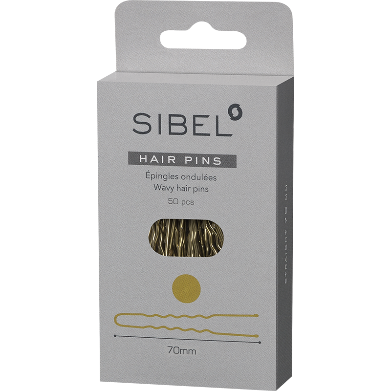 Épingles En Métal Ondulées 70mm Boîte 50pcs Blond