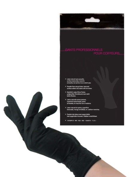 Sachet Gants Latex Noir Paire Medium