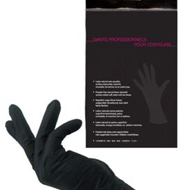 Sachet Gants Latex Noir Paire Medium