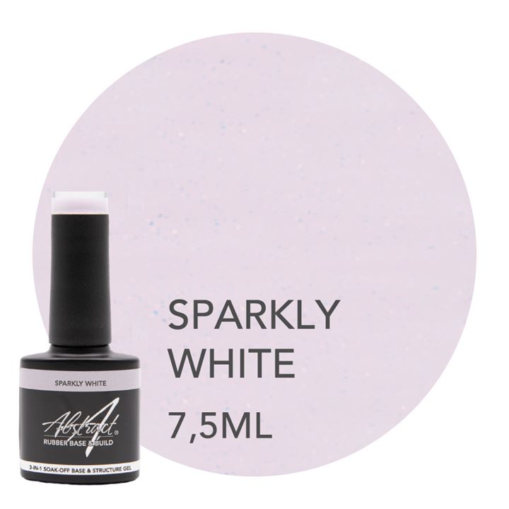 Rubber Base & Build - BIAB - 3-In-1 SPARKLY WHITE 7.5ml (Sparkly)