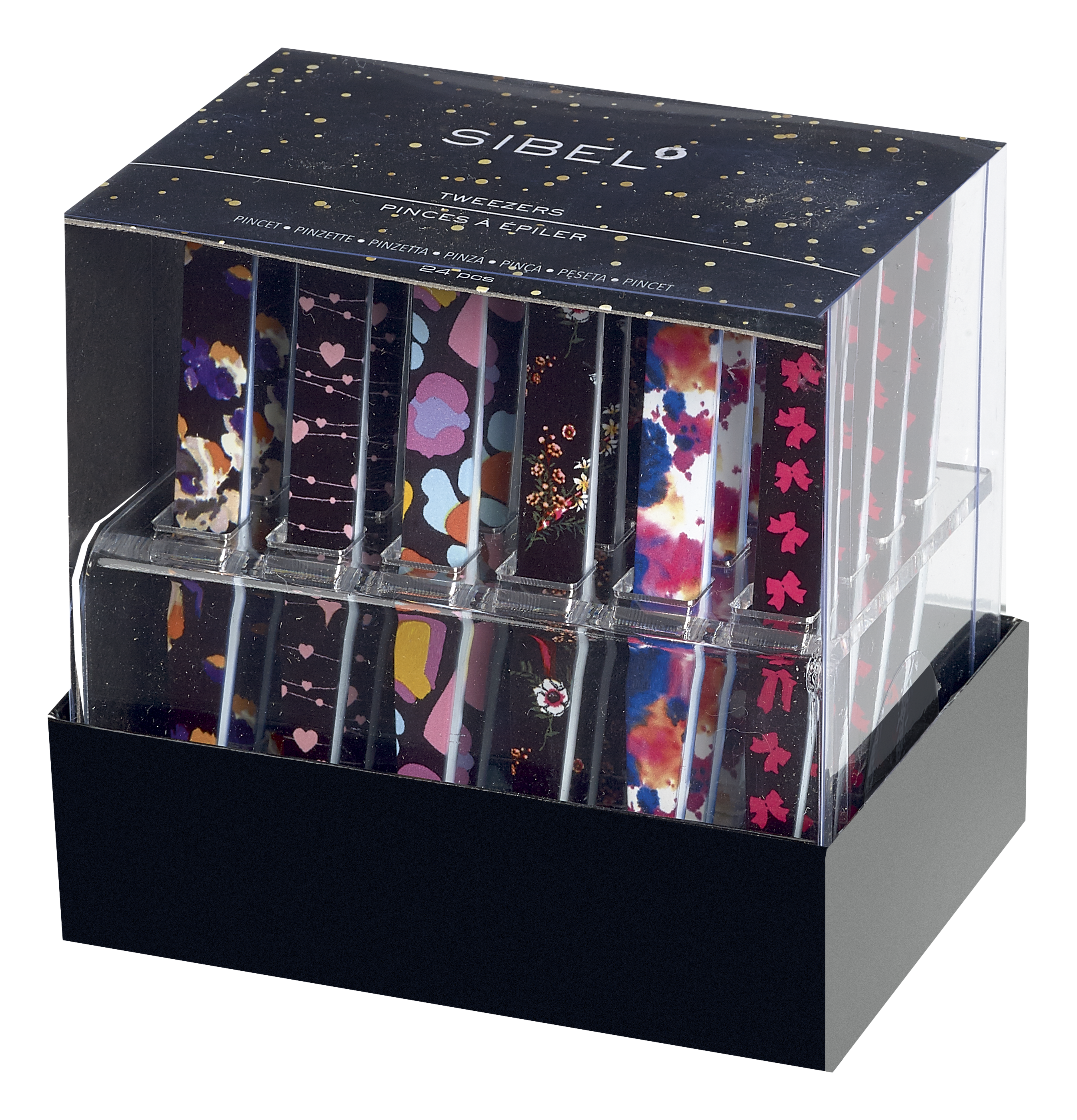SIBEL Tweezers Set FW23 Display 2