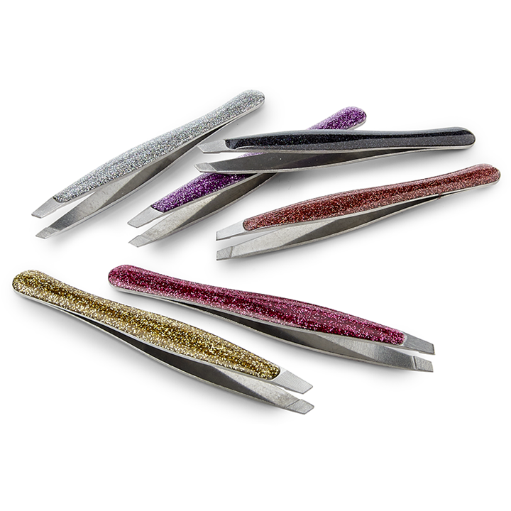 Pinces À Épiler À Paillettes Présentoir 24pcs