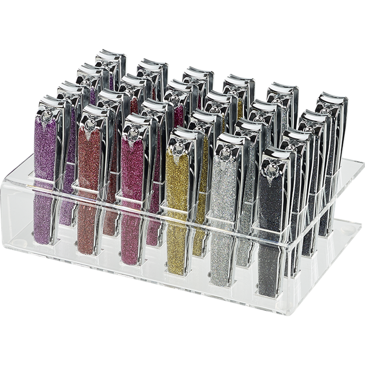 Coupe-Ongles À Paillettes Présentoir 24pcs