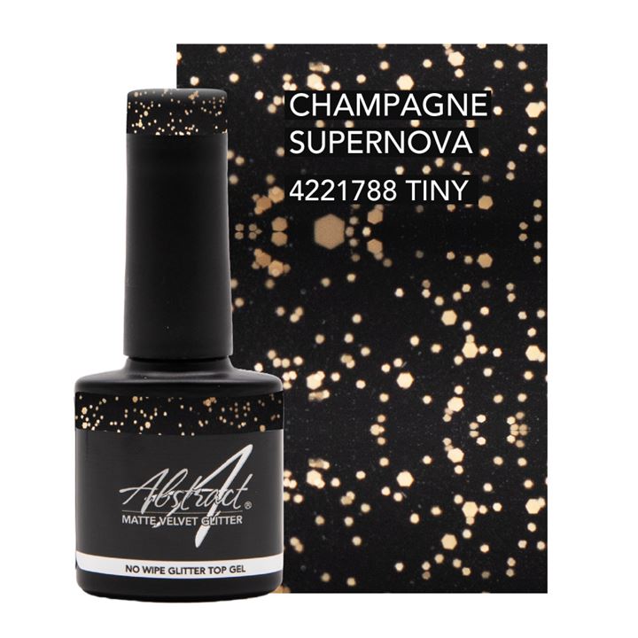 Rubber Glitter Velvet Top Gel CHAMPAGNE SUPERNOVA 7.5ml