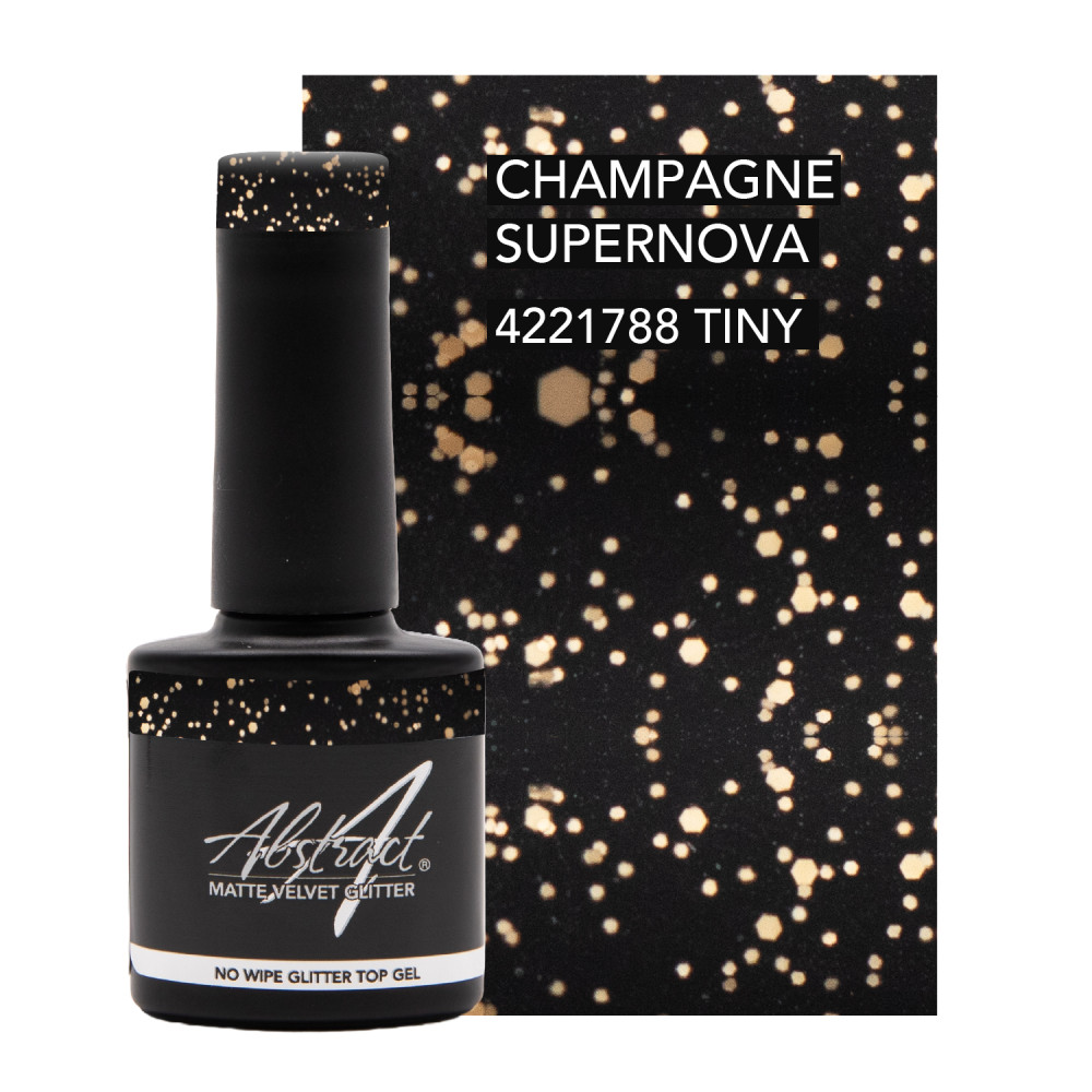 Rubber Glitter Velvet Top Gel CHAMPAGNE SUPERNOVA 7.5ml