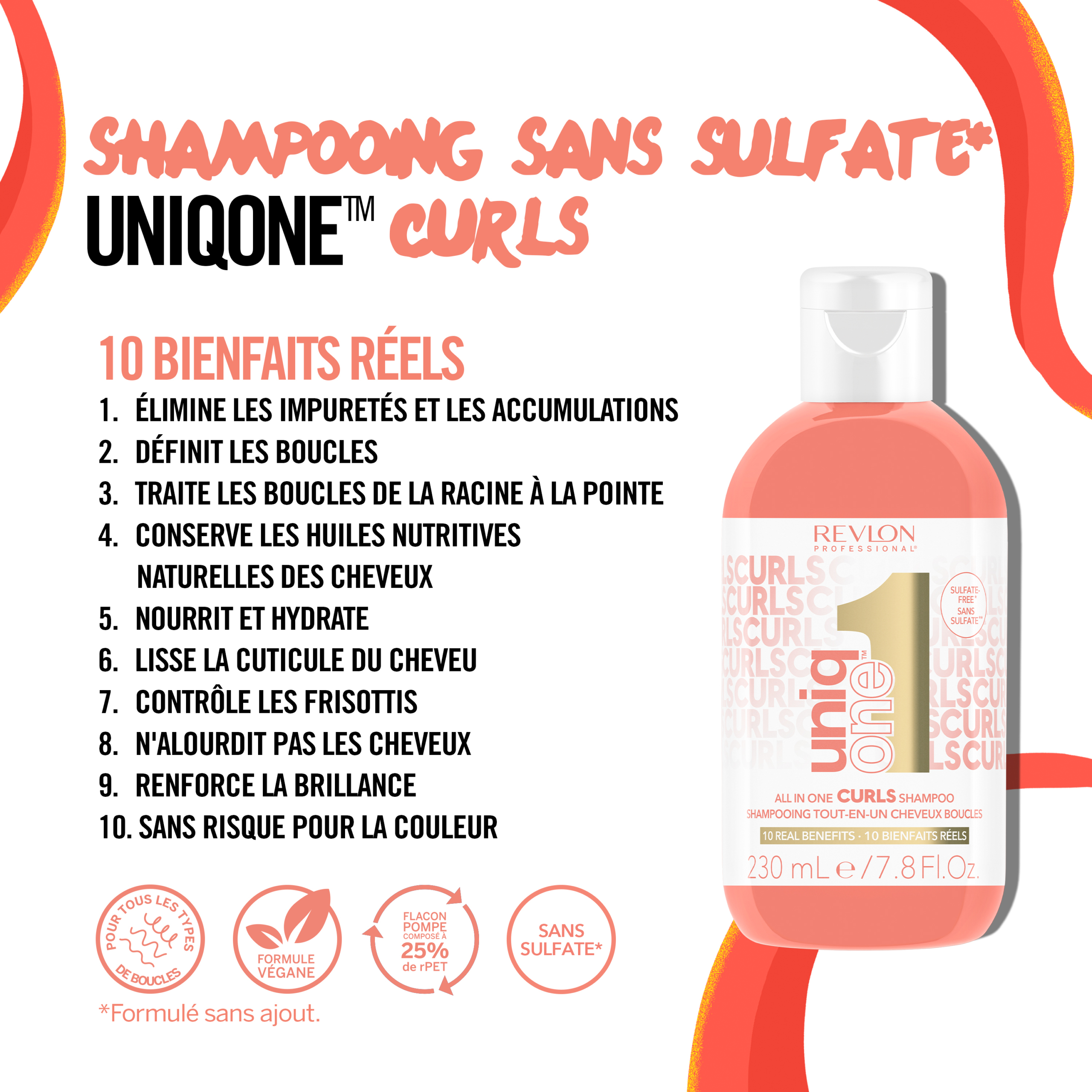 RP UniqOne Curls Shampoo 230Ml