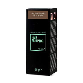 HAIR SCULPTOR Hair Building Fibers 25g Med Brown