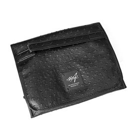 BRUSH & FILE BAG OSTRICH BLACK
