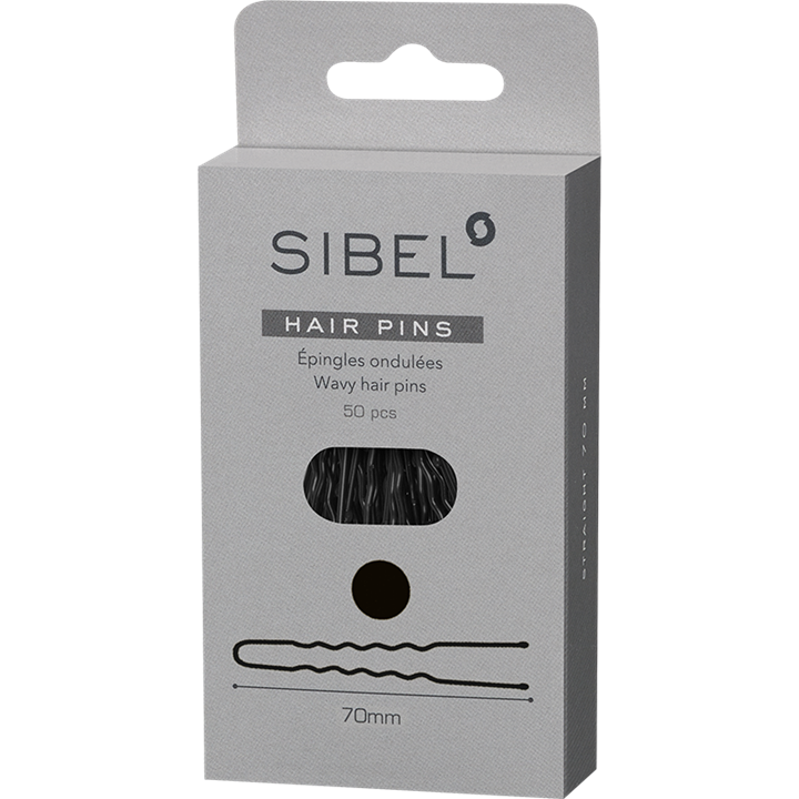 Épingles En Métal Ondulées 70mm Boîte 50pcs noir