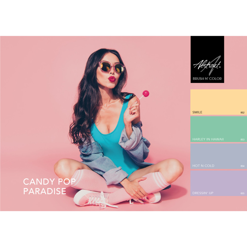 Collection Brush N' Color CANDY POP PARADISE 4 x 10ml