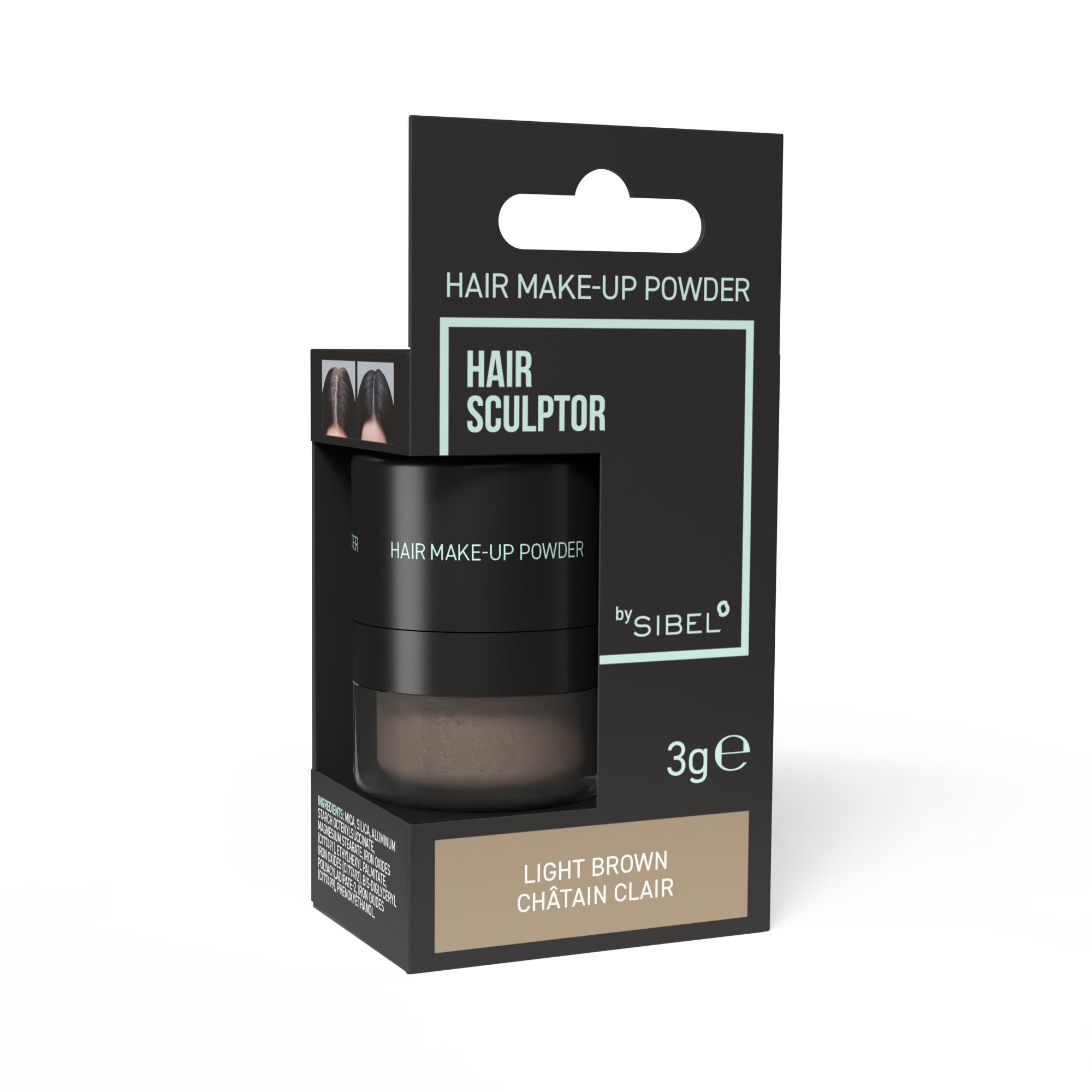 Poudre De Maquillage Capillaire 3g Brun clair