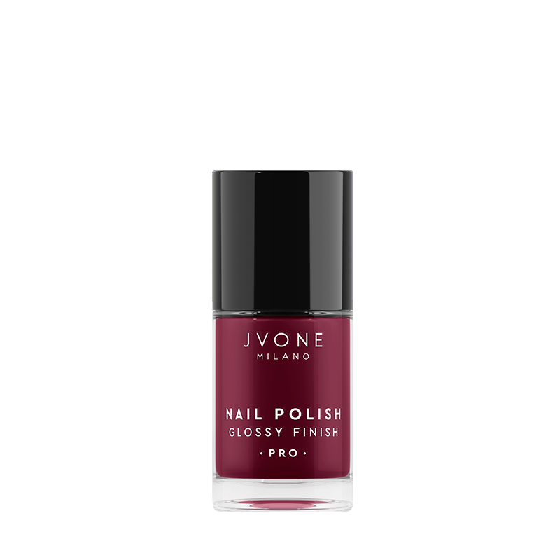 Jvone Nail Polish Glossy Finish  128 DARK CHERRY