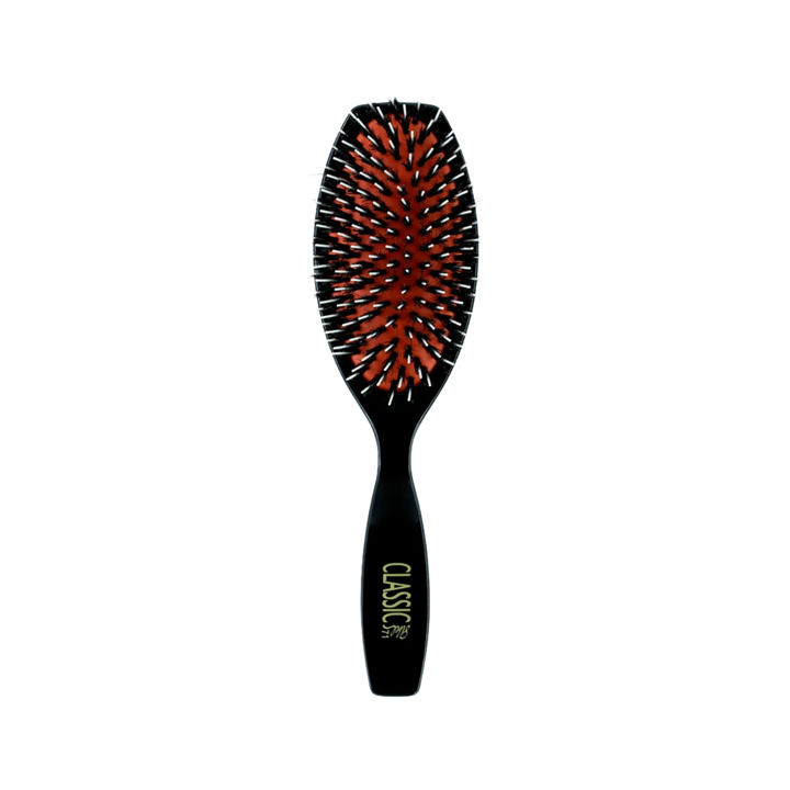 Brosse Plate classique 71 Ovale Pneumatique Noire