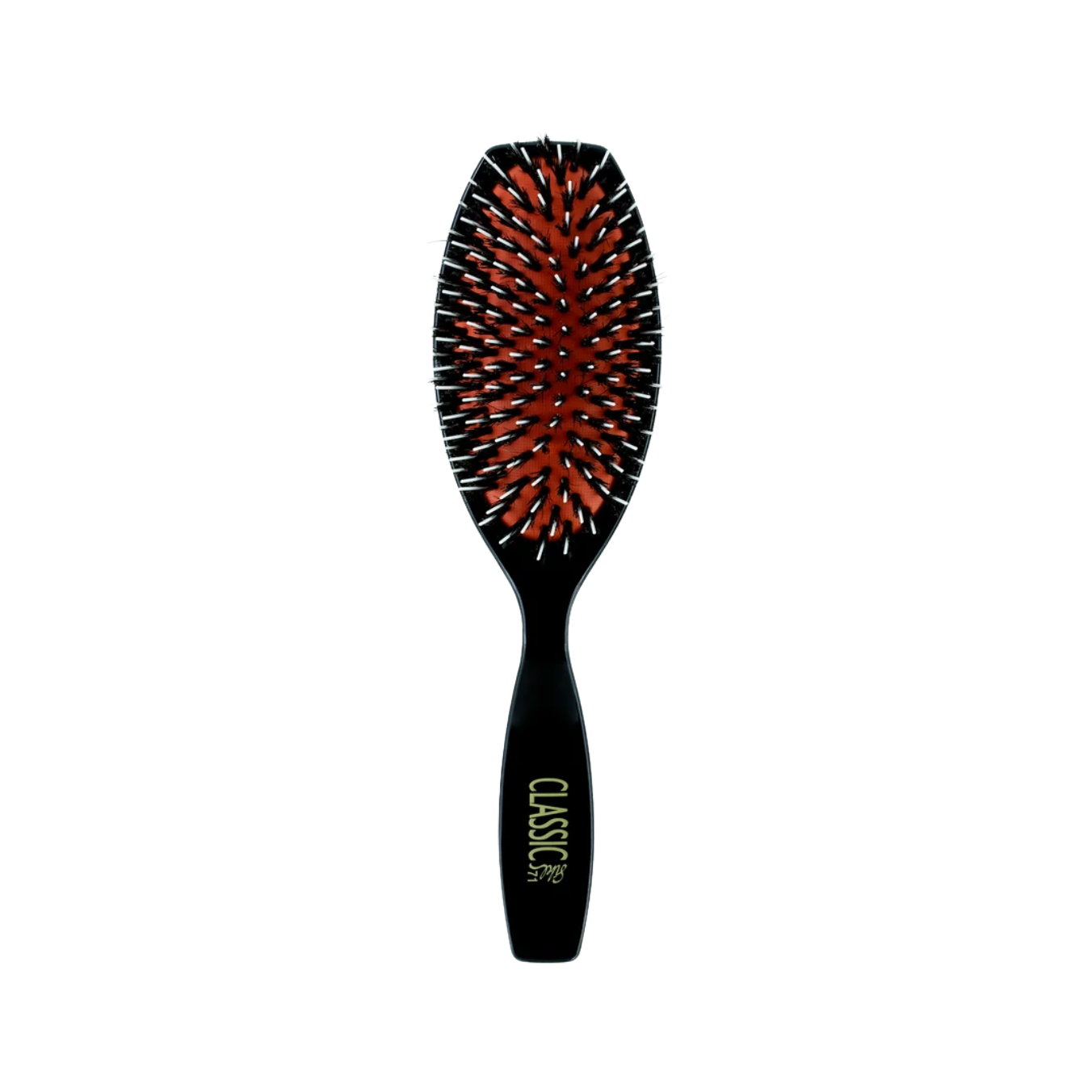 Brosse Plate classique 71 Ovale Pneumatique Noire