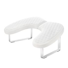 Armrest Curved CHEVRON WHITE