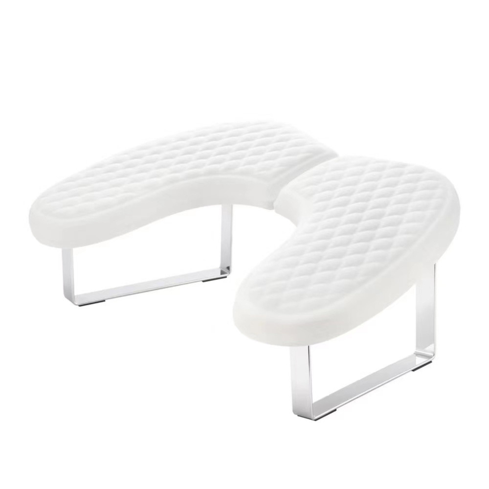 Armrest Curved CHEVRON WHITE