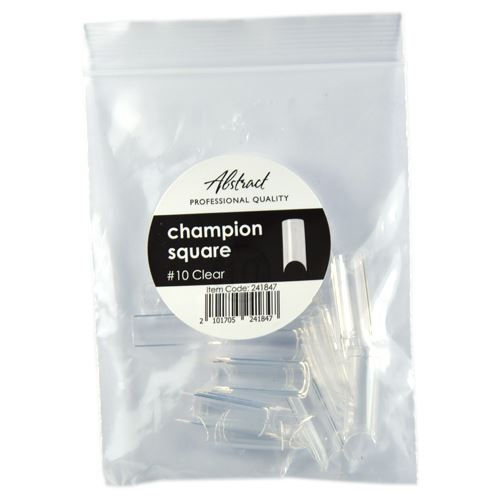 Refill Tips #10 Champion Square CLEAR (50pcs/bag) | Abstract