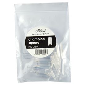 Refill Tips #10 Champion Square CLEAR (50pcs/bag) | Abstract