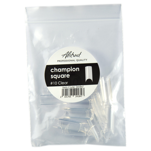 Refill Tips #10 Champion Square CLEAR (50pcs/bag) | Abstract