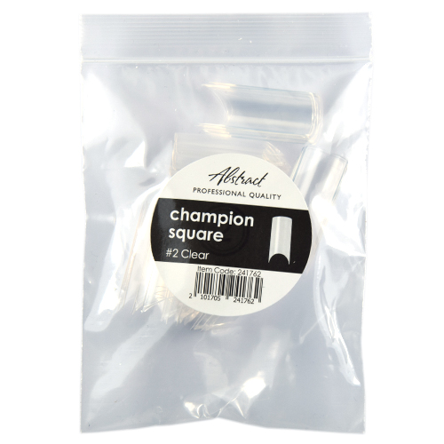 Refill Tips #2 Champion Square CLEAR (50pcs/bag) | Abstract